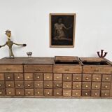 Old trade furniture with oak drawers XL format