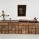 Old trade furniture with oak drawers XL format