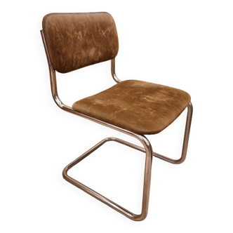 Pair of vintage tubular chairs