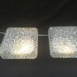 Pair of square ceiling lights