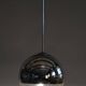 Mid-Century Chandelier in Chromed Steel and Opaline Glass, Germany, 1970s
