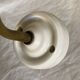 Vintage "swan neck" opaline wall light signed