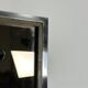 Italian vintage Romeo Rega chrome and brass mirror from 70s