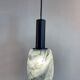 Pair of 1970s Putzler grey marbled pendant lights