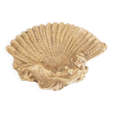 WOMAN ASH TRAY WITH FAN IN GILDING BRONZE 1970 VINTAGE 70S 70'S 1970S