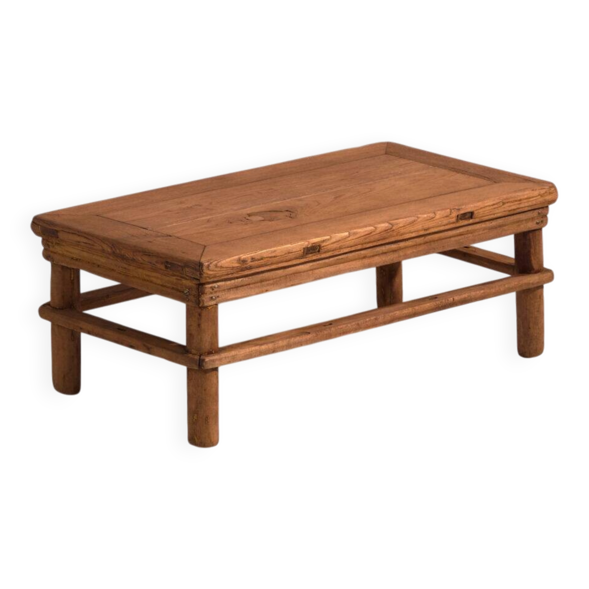 Table basse ancienne en bois de pin – Chine, vers 1890