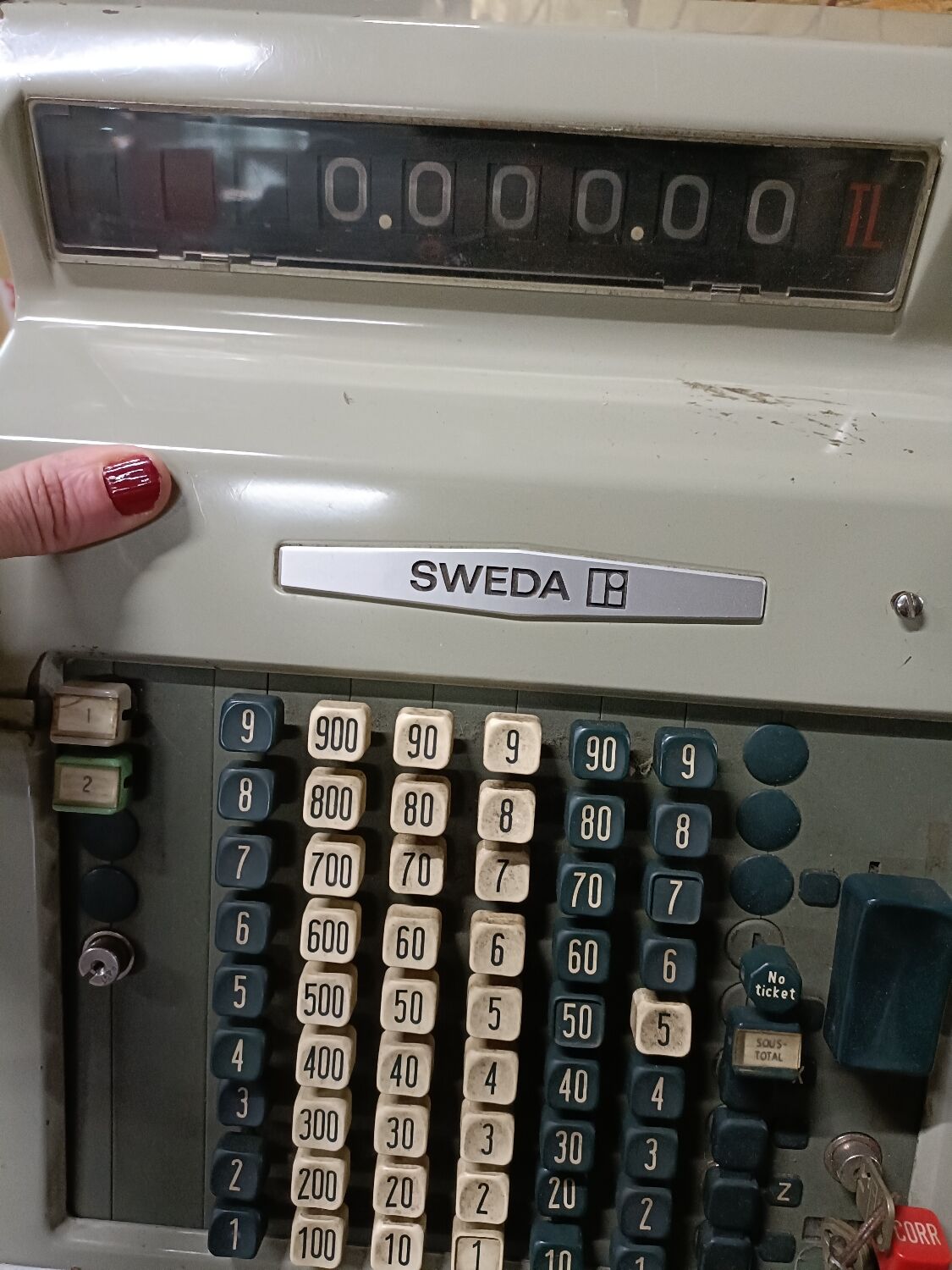 Sweda cash register