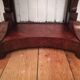 Consoles pair restoration in mahogany and black granite