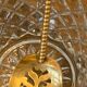 Ice bucket and its vintage 1950 gold metal spoon