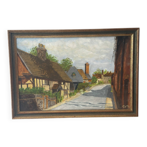 Huile sur toile signée,