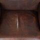 Set of 4 nicely finished dining chairs/side chairs with armrests made of cowhide leather