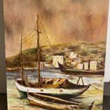 Sunset marine painting