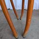 Ensemble de 6 chaises de salle à manger Thonet en bois courbé avec assise en tissu / Années 1970 Mid-Century Bistr