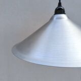 Brushed aluminum pendant light designed by Andreas Wilke in the 1980s