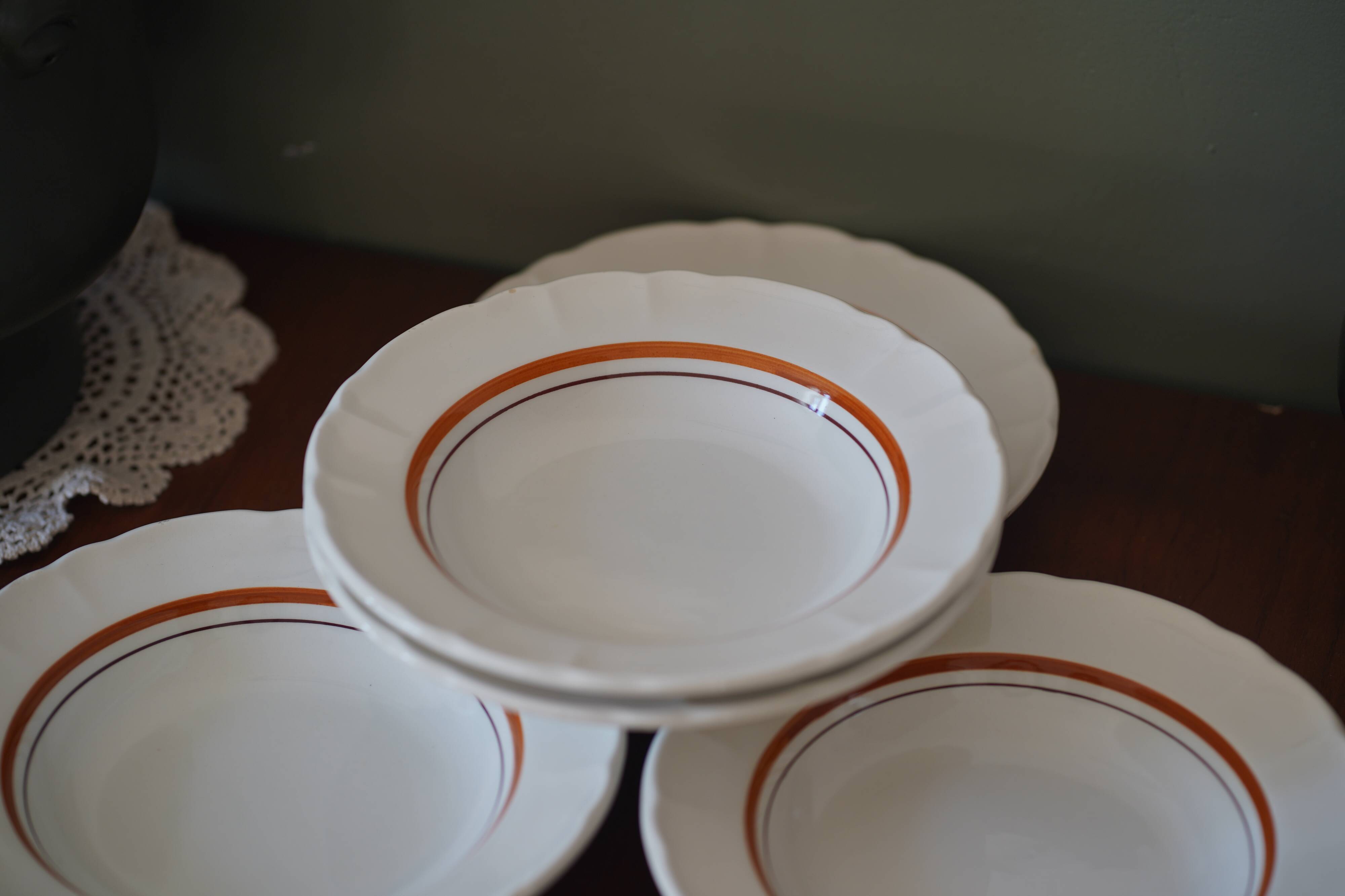 5 hollow plates ceramic