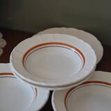 5 assiettes creuses céramique