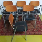 Suite de 6 chaises Stella vintage