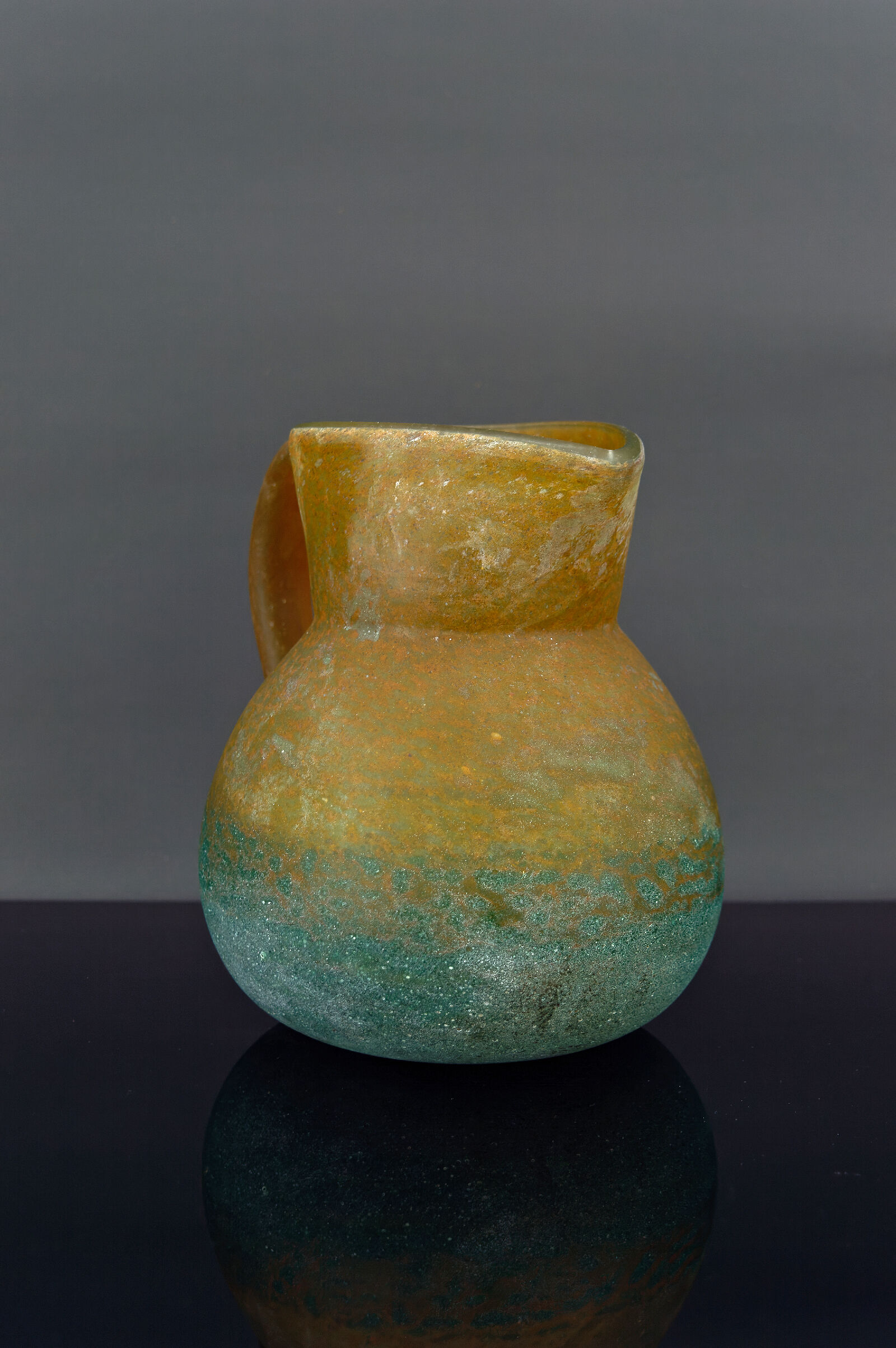 Art Nouveau pitcher by De Feure for Daum, France, circa 1900