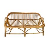 Vintage rattan sofa