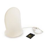 Table lamp with fabric shade, 1970s