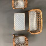 Rattan doll lounge