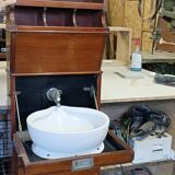 mahogany boat toilet cabinet