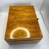 Biedermeier Box in Ice Birch and Brass, Germany, 1840s