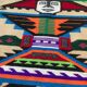 Vintage 100% woven wool rug