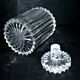 Whiskey bottle decanter in crystal cut in full fluted beveled deep Baccarat or Saint-Louis?