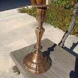 18th century chiseled bronze candlestick