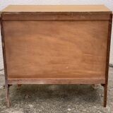 Chest of drawers feet compass raw wood 1950