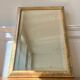 Beveled floral mirror