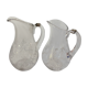 2 carafes en cristal et argent massif