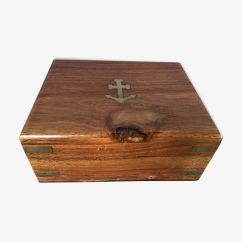 Box wood, anchor brass marquetry