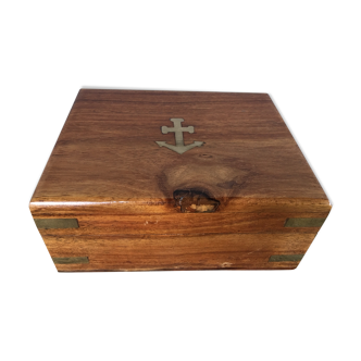 Box wood, anchor brass marquetry