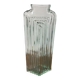 Large art-deco glass vase San Miguel (Spain). Handmade (original label)