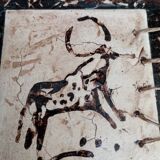 Tableau toile technique particulière et original d'un artiste marocain waddi Jaddioui
