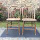 2 chaises vintage bistrot dit gondoles en chêne massif