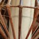 Pair of rattan suspensions 1960s-1970s