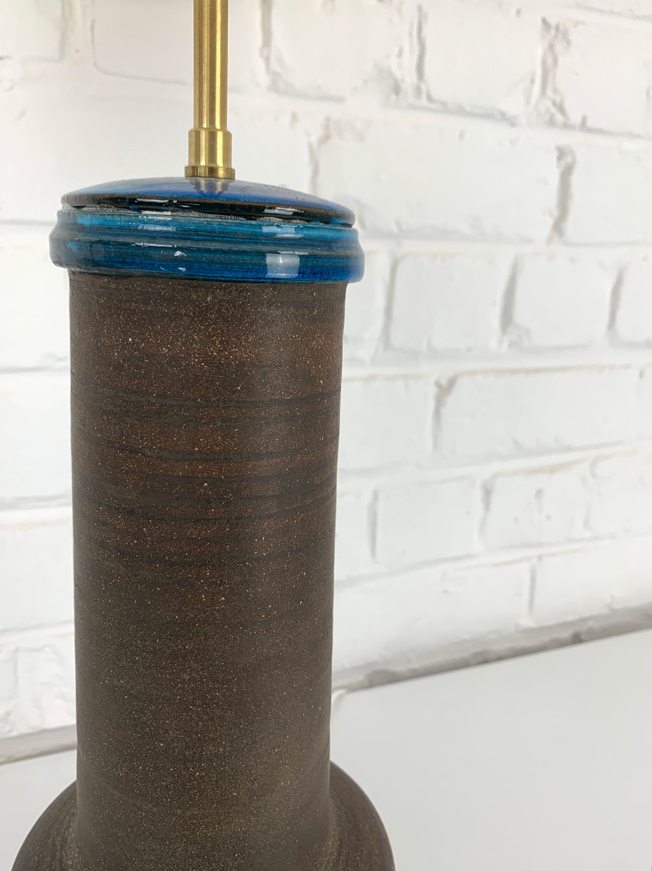 Vintage Scandinavian ceramic table lamp, Nils Kähler for HAK, Denmark, 1960
