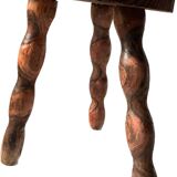 Fiddle milking stool