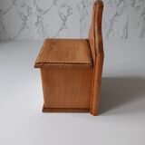Wooden spice box and wall ceramic