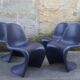 Verner Panton Vitra chairs set