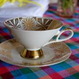 Walking cup tea / coffee porcelain fine Bavarian manufacture Gareis Waldsasse