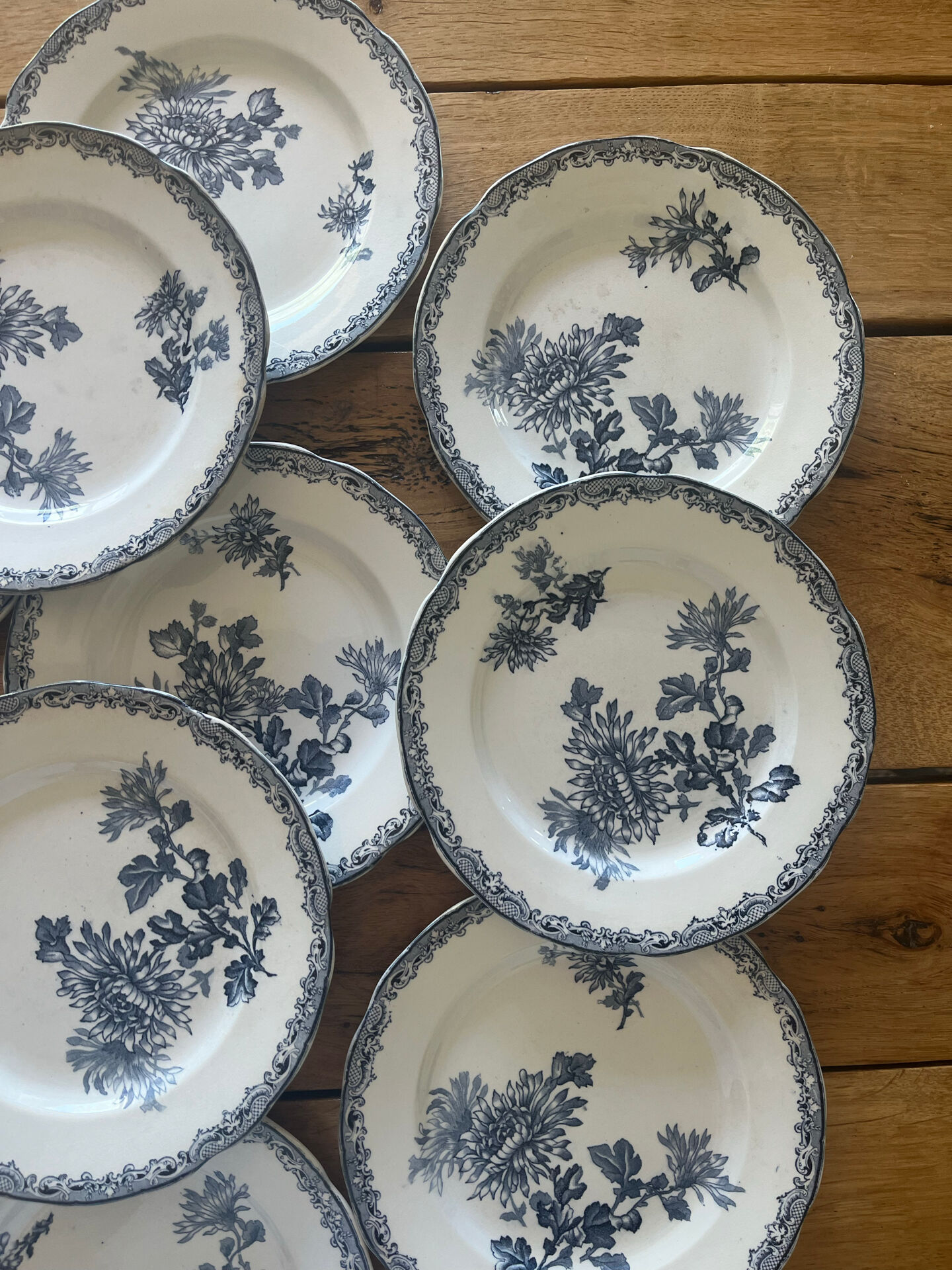 10 ironstone plates