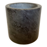 Black gray marble pencil pot