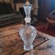 Moulded glass carafe with grape cluster decoration – 1950s