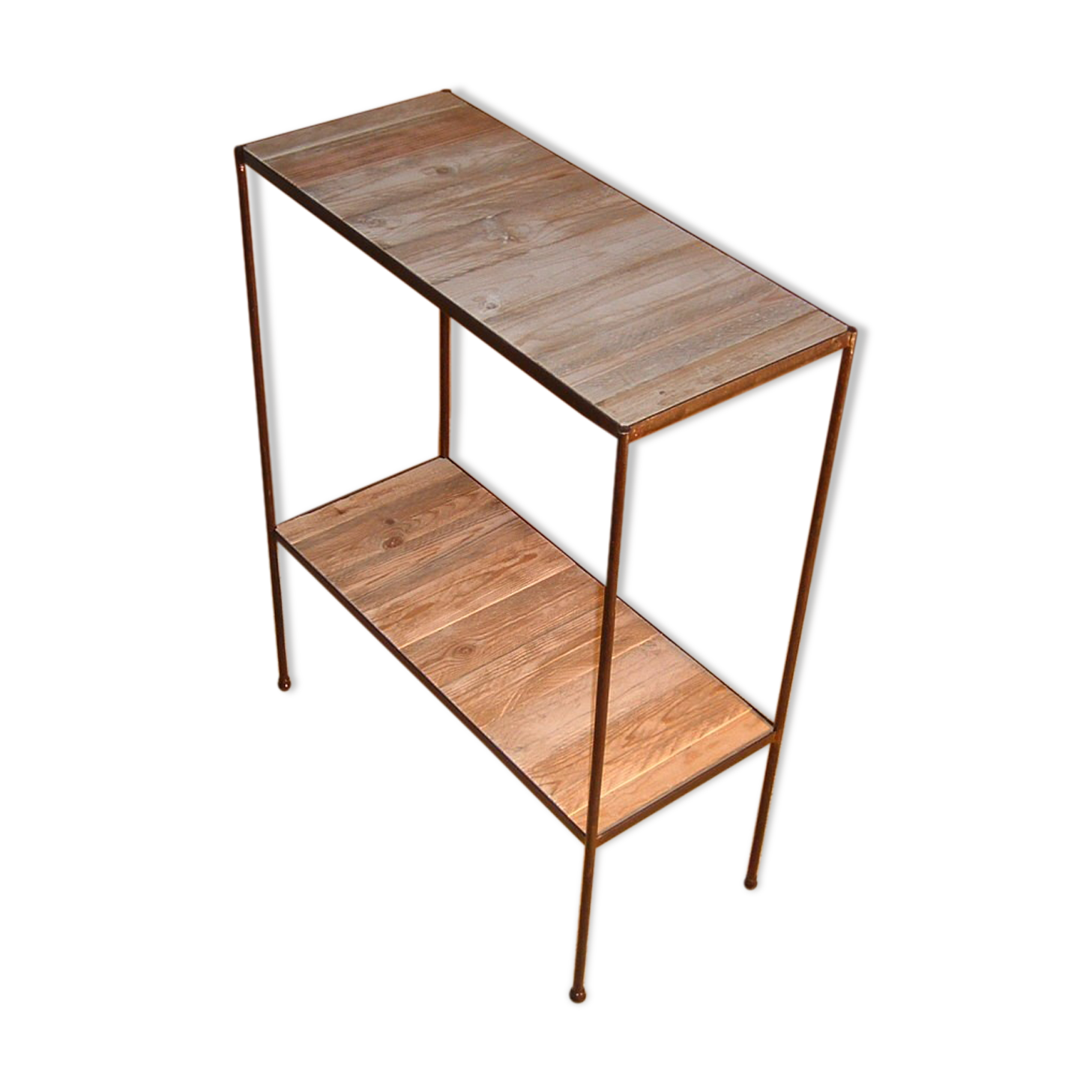 Console iron and wood