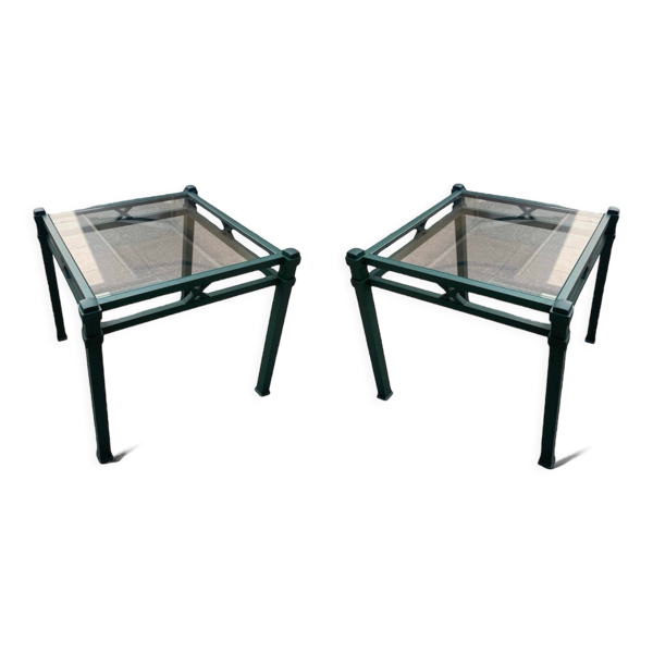 Paire de tables d’appoint de Pierre Vandel, années 1970