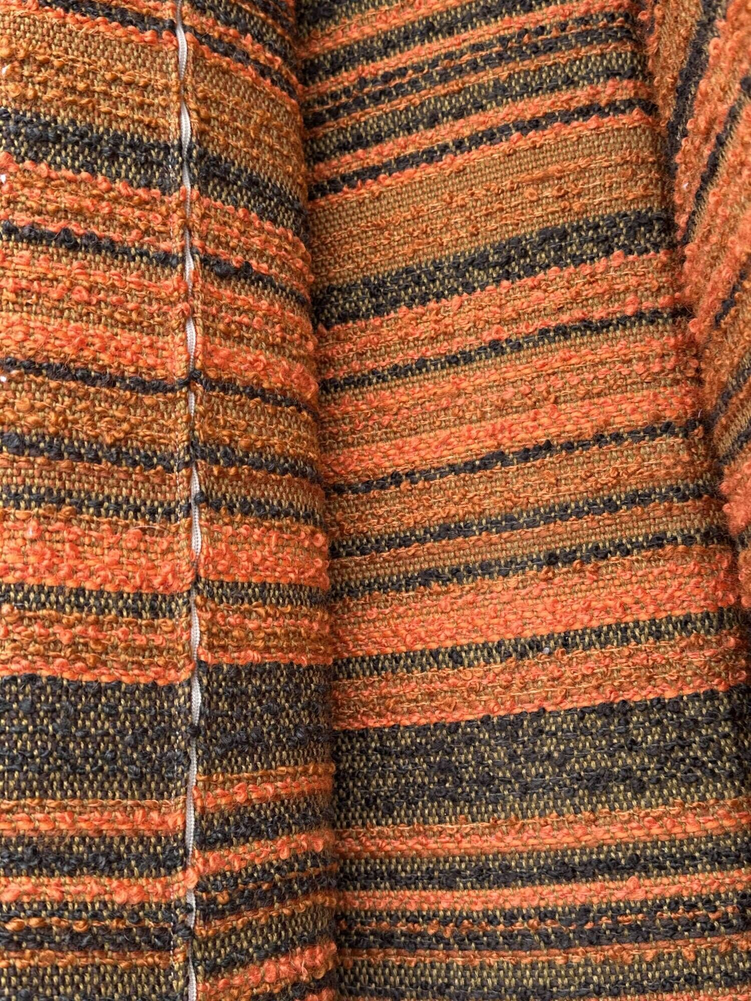 Vintage Scandinavian living room from the 1970s in teak and fabric.